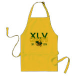 XLV 45 green and yellow champs football apron