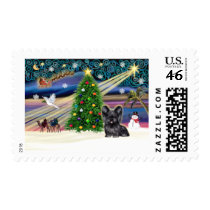Xma sMagic-SkyTerrier blk postage by ChristmasMagicDogs Xma sMagic-SkyTerrier blk postage