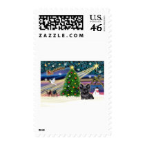 Xma sMagic-SkyTerrier blk postage by ChristmasMagicDogs Xma sMagic-SkyTerrier blk postage