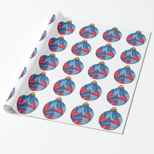 Xmas Ball Wrapping Paper Zazzle