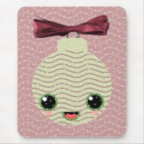 xmas balls tree polka dots kawaii snow xmas mousepads