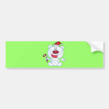 Xmas Bear Bumper Sticker