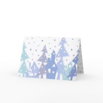 Xmas blue town cards by VioDeSign Xmas blue town cards