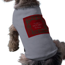 Xmas Brush Checks red Dog T-shirt