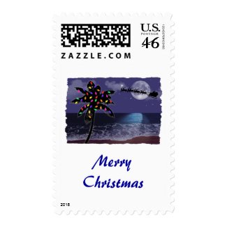 Xmas By Ocean Moonlight stamp