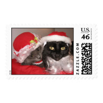 Xmas Cats postage by chowie43 Xmas Cats postage