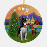 Xmas Fantasy - Boston Terrier Christmas Ornament