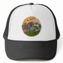 Xmas Fantasy - Brown Arabian Horse hats