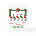 Xmas Flamingo Rockettes cards