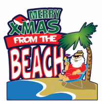 XMAS FROM THE BEACH-8X10 3D Art Sculpture Cut Outs