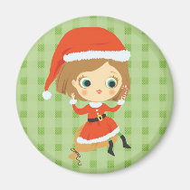 Xmas Girl I Magnet magnets