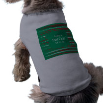 Xmas Grunge Stripes green Dog T-shirt