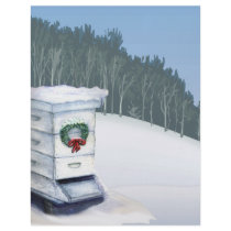 xmas hive in snow letterhead