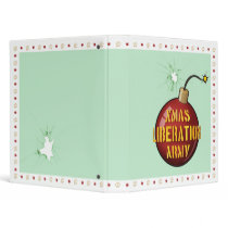 Xmas Liberation Army Bomb binder by surrealitee Xmas Liberation Army Bomb binder