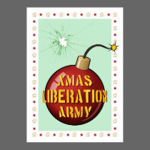 Xmas Liberation Army Bomb poster posters