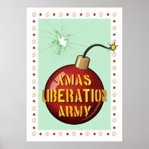 Xmas Liberation Army Bomb poster