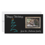 xmas light photo photo greeting card