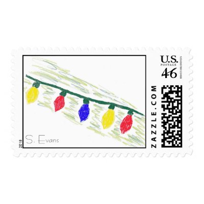 xmas lites, S. Evans Stamps by sethevans