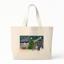Xmas Magic-Aussie Cattle Dog pair bags