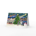 Xmas Magic-Aussie Cattle Dog pair cards