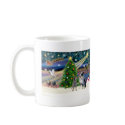 Xmas Magic-Aussie Cattle Dog pair mugs