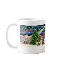 Xmas Magic Beagle Pair Coffee Mugs