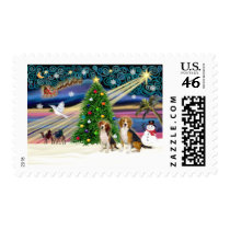 Xmas Magic Beagle Pair Postage