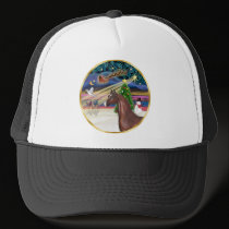 Xmas Magic - Brown Arabian Horse hats by heartsonggallery Xmas Magic - Brown Arabian Horse hats