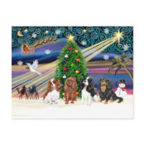 Xmas Magic-Cavalier Quad postcards