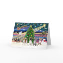 Xmas Magic-Chihuahuas (four) cards by ChristmasMagicDogs Xmas Magic-Chihuahuas (four) cards