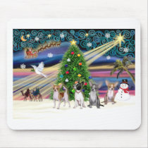 Xmas Magic-Chihuahuas (four) mousepads by ChristmasMagicDogs Xmas Magic-Chihuahuas (four) mousepads
