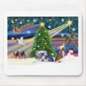 Xmas Magic-Chinese Crested Pair mousepads