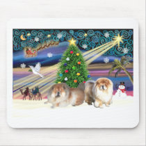 Xmas Magic-Chow  Pair mousepads