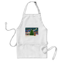 Xmas Magic-Dachshund LH-Sable aprons by ChristmasMagicDogs Xmas Magic-Dachshund LH-Sable aprons
