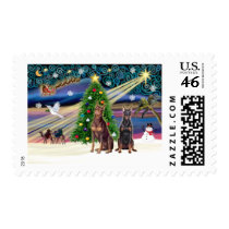 Xmas Magic-Doberman Pair Postage