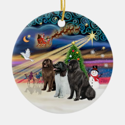 xmas magic newfoundland three ornament xmas magic newfoundland three ornament