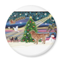 Xmas Magic-NovaScotia-stand magnets by ChristmasMagicDogs Xmas Magic-NovaScotia-stand magnets