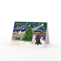 XMAS MAGIC-Poodle ST-Pair2 cards by ChristmasMagicDogs XMAS MAGIC-Poodle ST-Pair2 cards