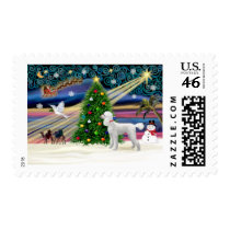 Xmas Magic-Poodle-Std-Wht Stamp