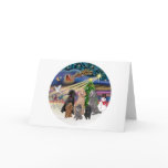 Xmas Magic (R) - 6 Standard Poodles cards