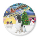 Xmas Magic (R)-English Springer 7 magnets