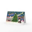 Xmas Magic-SHELTIE-Tri cards by ChristmasMagicDogs Xmas Magic-SHELTIE-Tri cards