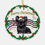 Xmas Music 1 - MC - Black Skye Terrier Christmas Ornaments