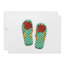 Xmas Party Flip Flops Invitation