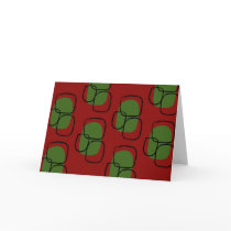 Xmas Pattern 02 (blank) Card cards