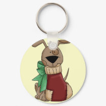 Xmas Puppy Key Chain keychains