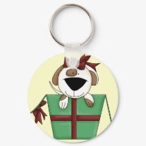Xmas Puppy Key Chain keychains