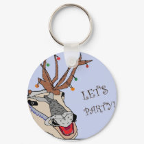 Xmas reindeer- Let's Party! keychains
