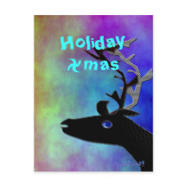 Xmas Reindeer postcards