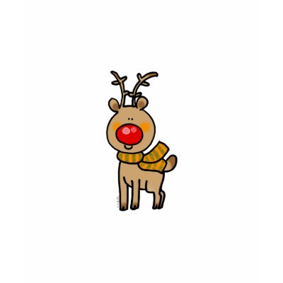 Xmas reindeer tshirt by jsoh